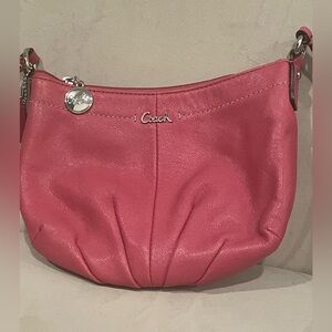Cute Hot Pink and Silver Mini Coach Purse